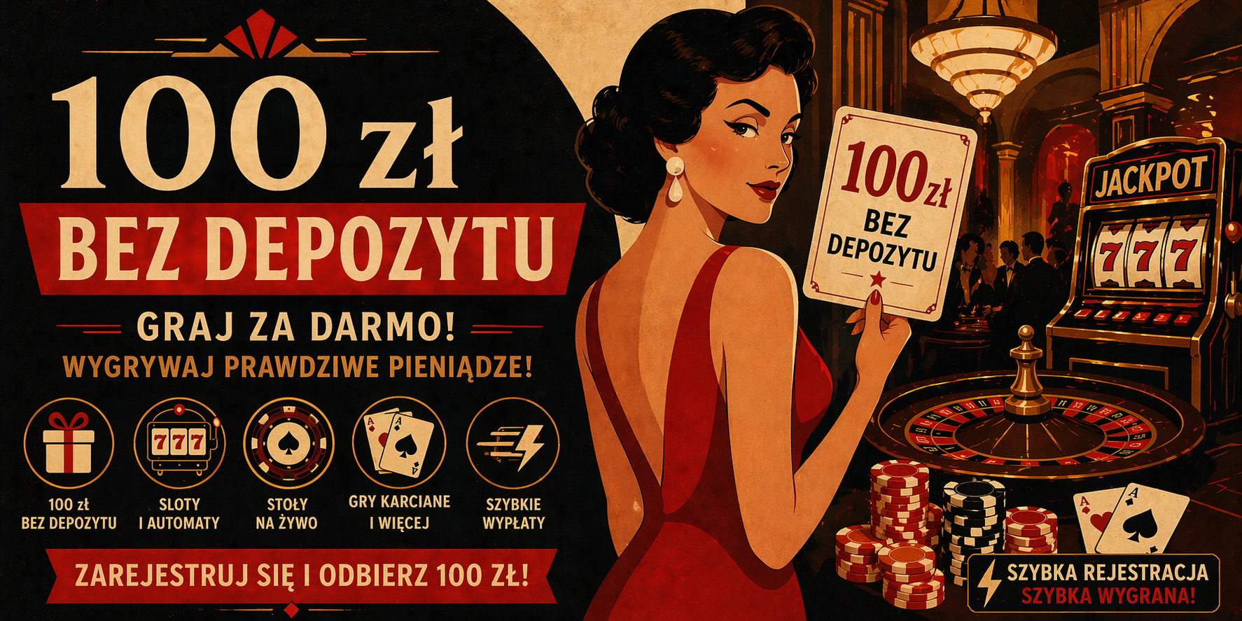 100 zł bez depozytu