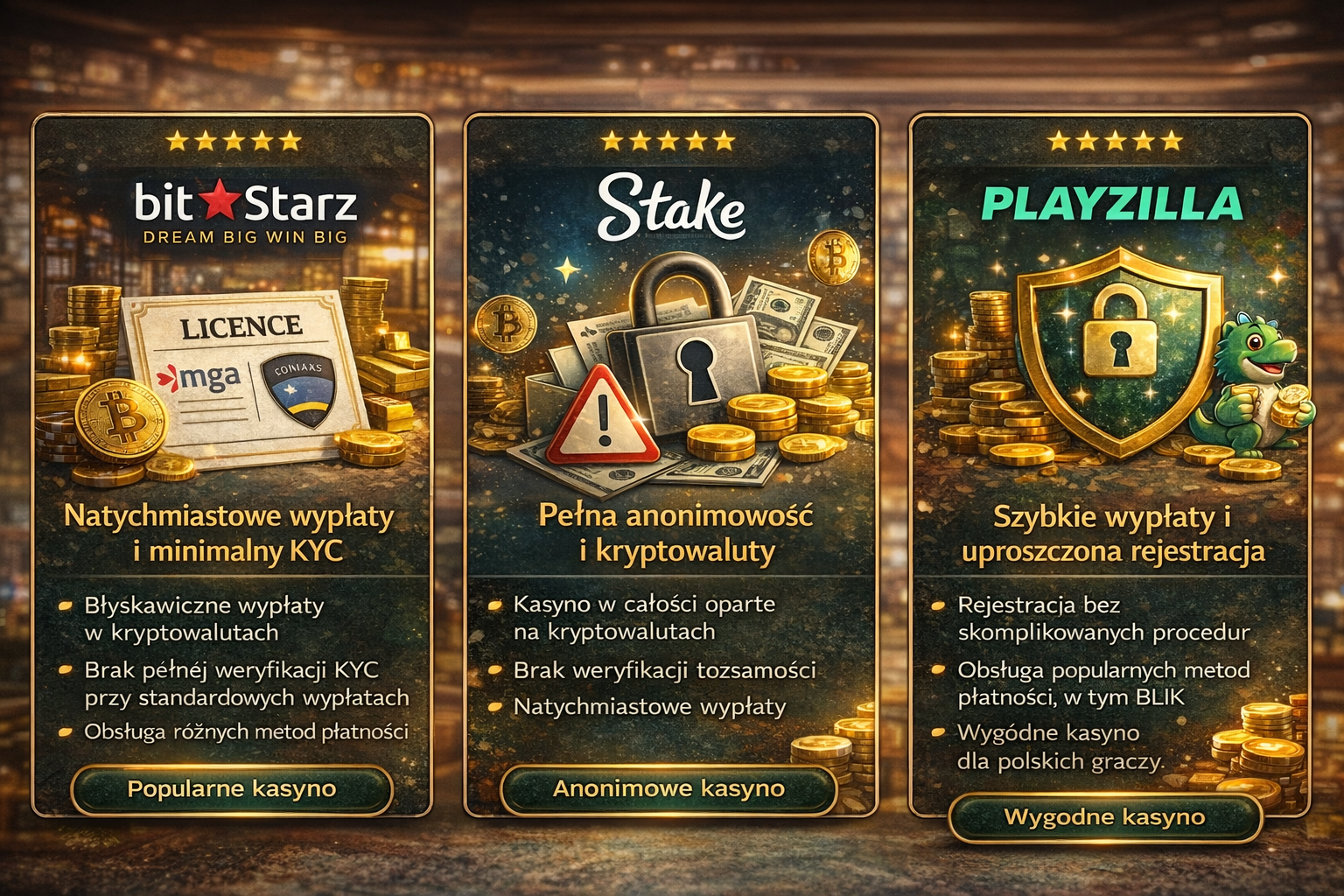 Top kasyna bez weryfikacji